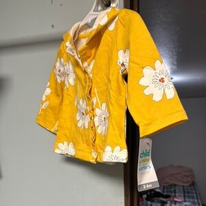 Carter's Bright Yellow Floral Baby Jacket